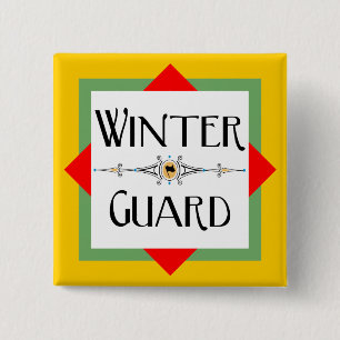 Winter Guard Gold Block 15 Cm Square Badge