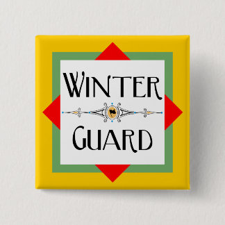 Winter Guard Gold Block  15 Cm Square Badge