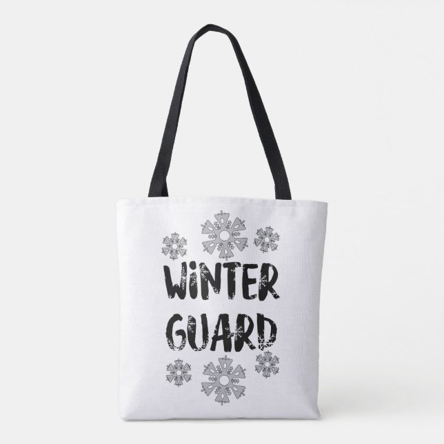 Winter Guard Snowflake Tote Bag (Back)