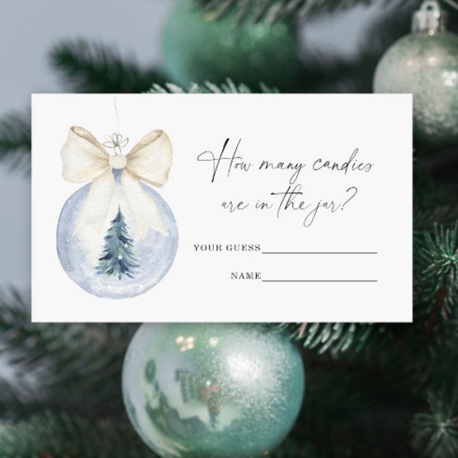 Winter guess how many candies enclosure card (Creator Uploaded)