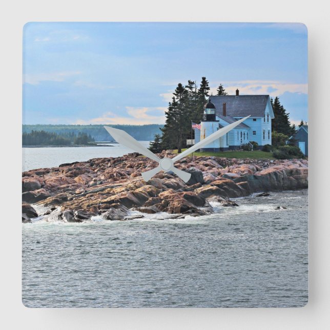 Winter Harbor Lighthouse, Maine Clock (Front)