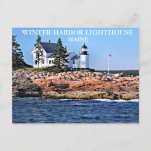 Winter Harbour Lighthouse, Maine Postcard