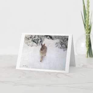 Winter Hare (Rabbit), Bruno Liljefors Card