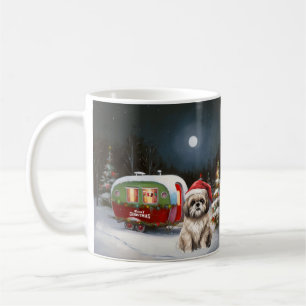 Winter Havanese Caravan Christmas Adventure Coffee Mug