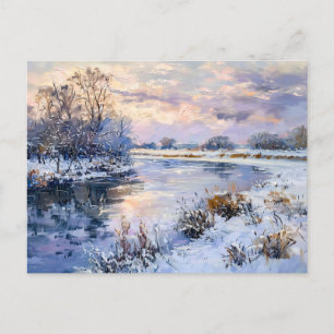 Winter Havel River Landscape Holiday Postcard
