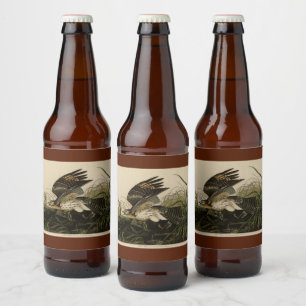 Winter Hawk, John James Audubon's Birds of America Beer Bottle Label