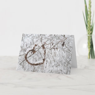 Winter Heart Thinking of You Card