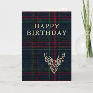 Winter Heritage Tartan | Lodge Birthday Card