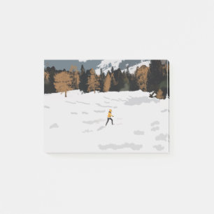 Winter Hike Post-it Notes