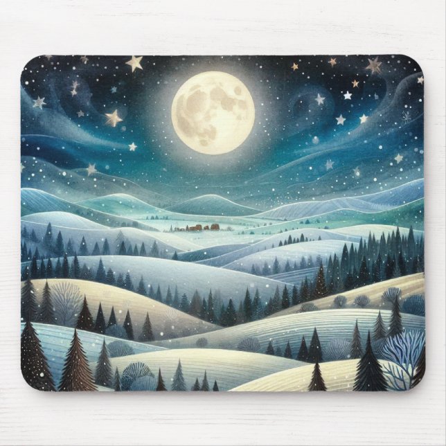 Winter Hillsides Mouse Pad (Front)