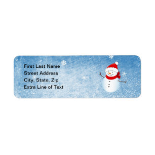 Winter Holiday Address Label Return Address Label