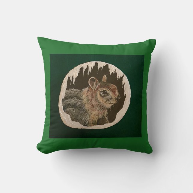 "Winter Holiday Animals" Cushion (Front)