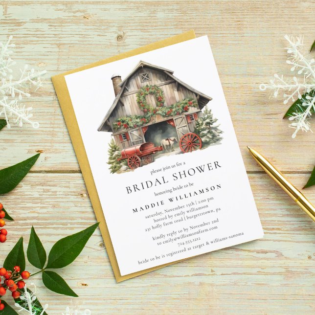 Winter Holiday Bridal Shower Invitation  (Creator Uploaded)