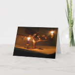 Winter Holiday Card: "light the menorah"<br><div class="desc">Winter Holiday Card: "light the menorah" inside message: Wishing you warmth and light.</div>