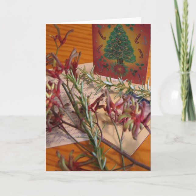 Winter Holiday Card: "Merry Christmas, with love" (Front)