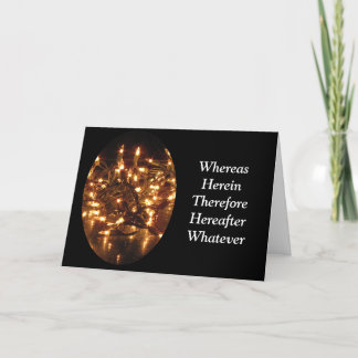 Winter Holiday Card Touch of humor