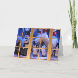 Winter Holiday Card: "Window Magic" Card