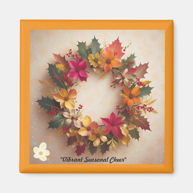 "Winter Holiday Charm" Magnet (Front)