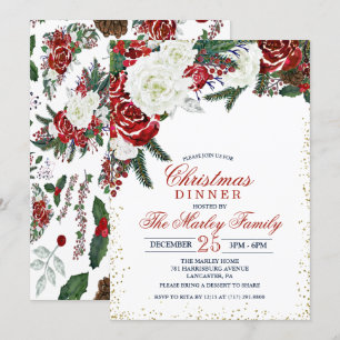 Winter Holiday Christmas Invitation