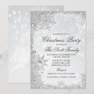 Winter Holiday Christmas Party Invitation