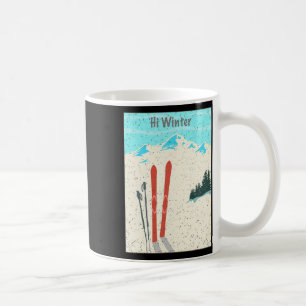 Winter Holiday Christmas Ski X-mas Skiing Skier  Coffee Mug