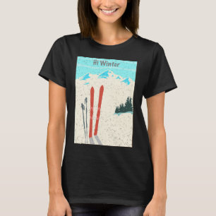 Winter Holiday Christmas Ski X-mas Skiing Skier T-Shirt