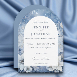 Winter Holiday Christmas Wedding Invitation