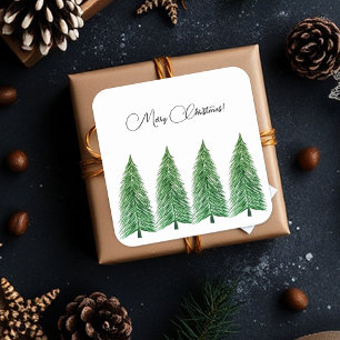 Winter Holiday Country Beauty Square Sticker