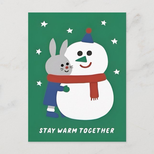 Winter Holiday Design Postcard (Front)