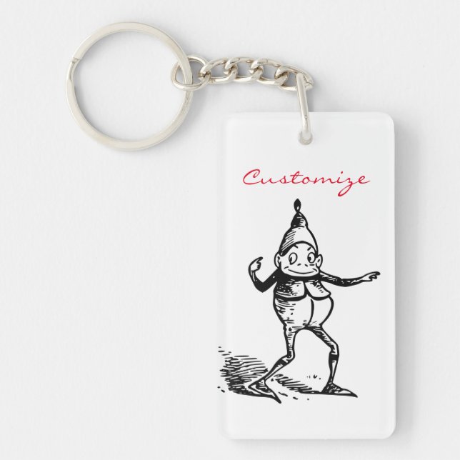 Winter Holiday Elf Gnome Thunder_Cove Key Ring (Front)