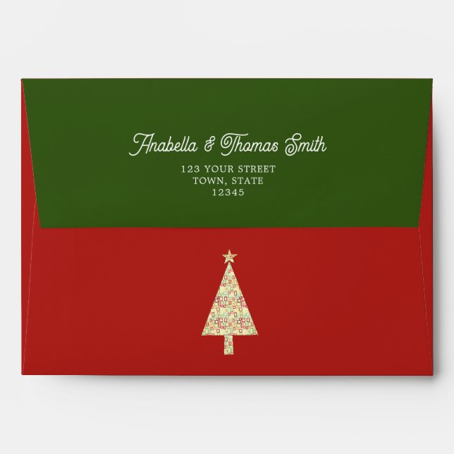 Winter Holiday Envelope (Back (Top Flap))