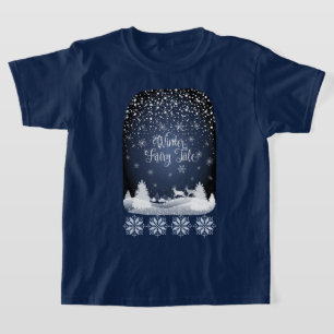 Winter Holiday Fairy Tale Fantasy Snowy Forest T-S T-Shirt