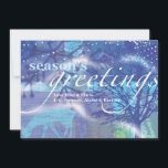 WINTER Holiday Family Greeting Card<br><div class="desc">All my designs are ONE-OF-A-KIND original pieces of artwork designed by me! You can only find them here! Most are created using Adobe Illustrator or Adobe Photoshop. Others are unique hand painted items in watercolor, gouache, and Indian Inks. All background colours, fonts and text can changed to match your desire....</div>
