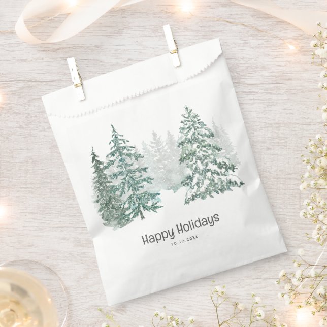 Winter Holiday Favour Bag (Clipped)