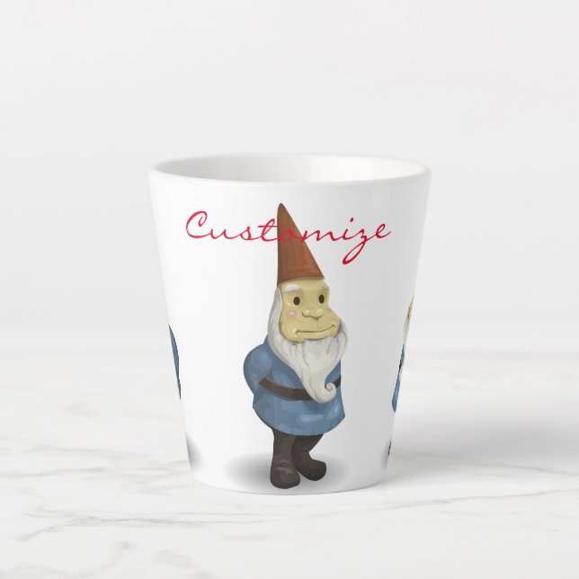 Winter Holiday Gnome Thunder_Cove Latte Mug (Front)