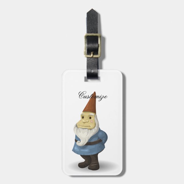 Winter Holiday Gnome Thunder_Cove Luggage Tag (Front Vertical)