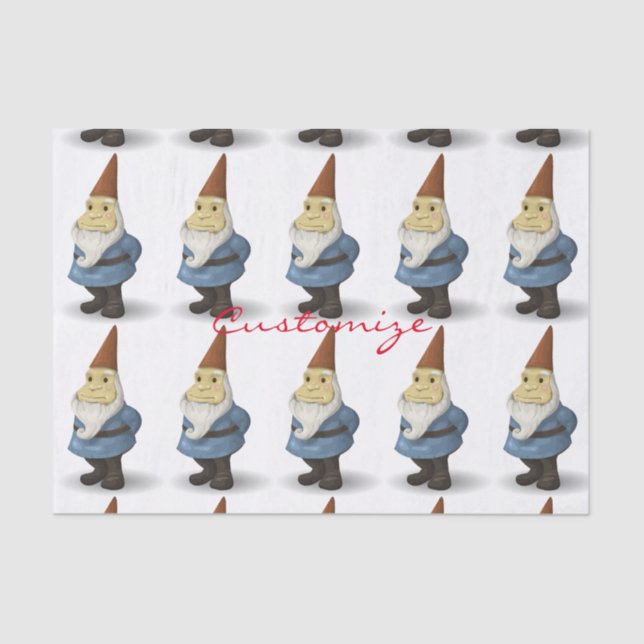 Winter Holiday Gnome Thunder_Cove Tissue Paper (Front)