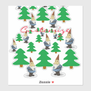 Winter Holiday Gnomes Christmas Trees Thunder_Cove