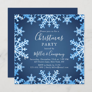 Winter Holiday Modern Corporate Christmas Party Invitation