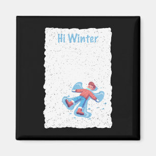 Winter Holiday Ski Christmas Ski X-mas Skiing Skie Magnet