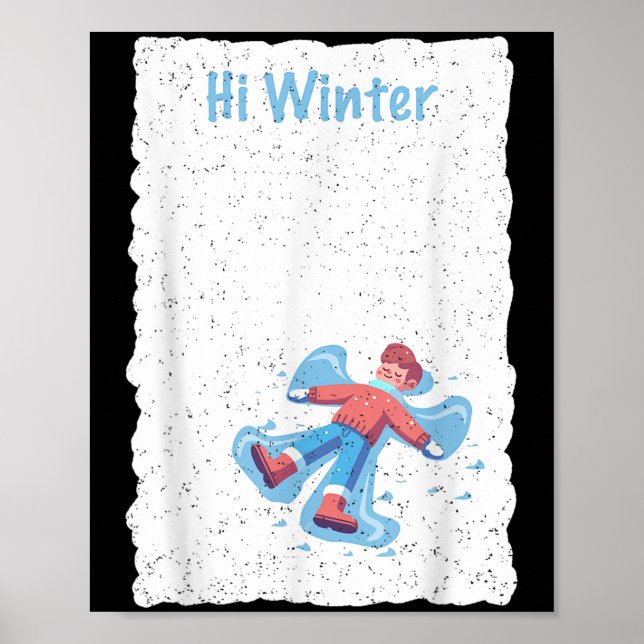 Winter Holiday Ski Christmas Ski X-mas Skiing Skie Poster (Front)