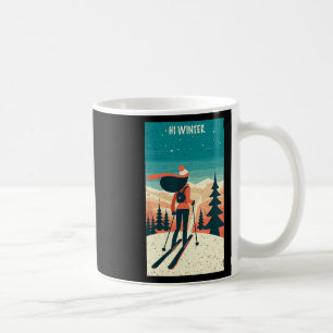 Winter Holiday Ski Christmas X-mas Skiing Skier Wo Coffee Mug