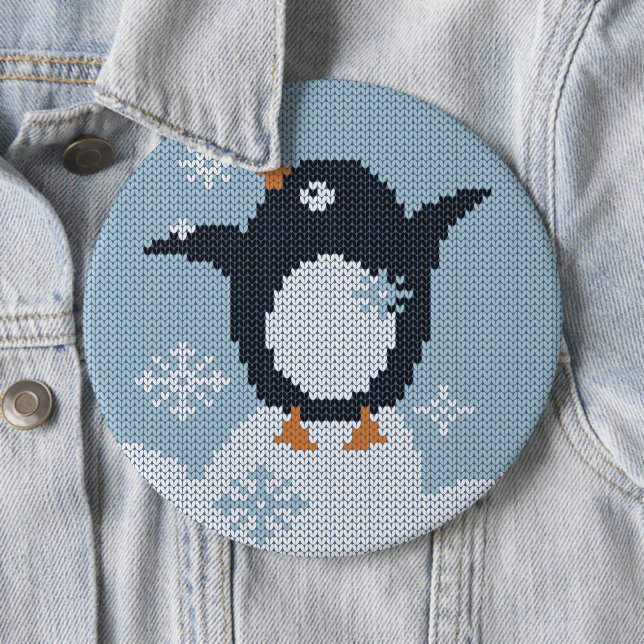 Winter Holidays 6 Cm Round Badge (In Situ)