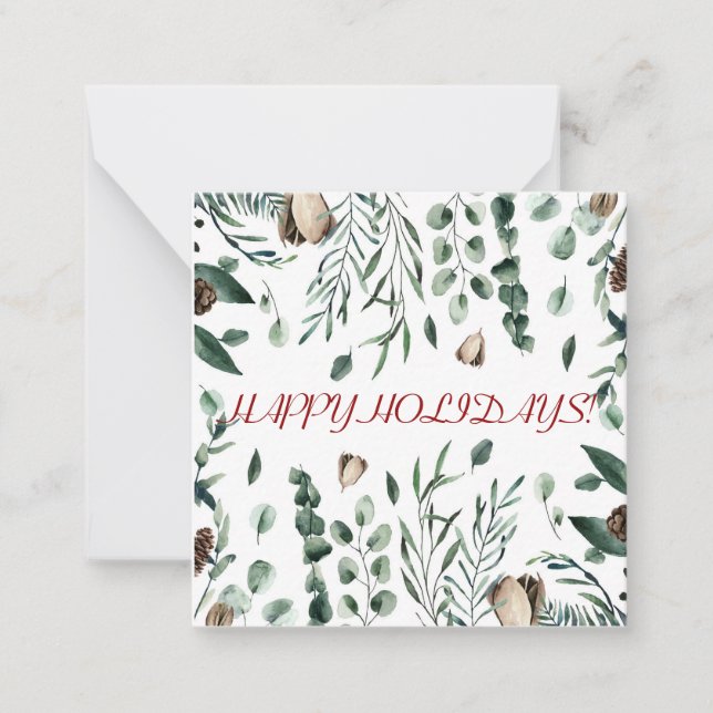 Winter holidays card (Front)