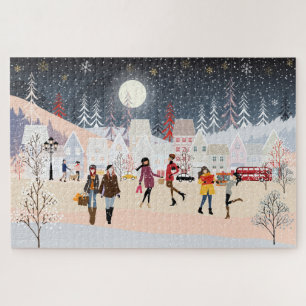 Winter Holidays Christmas Village Jigsaw Puzzle