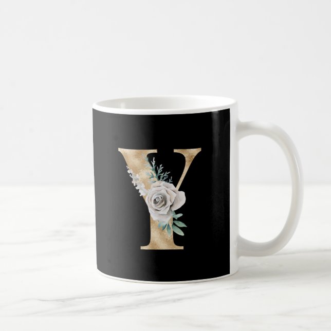 Winter holidays initials  letter Y Coffee Mug (Right)