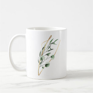 Winter holidays initials mug
