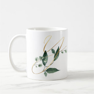 Winter holidays initials mug
