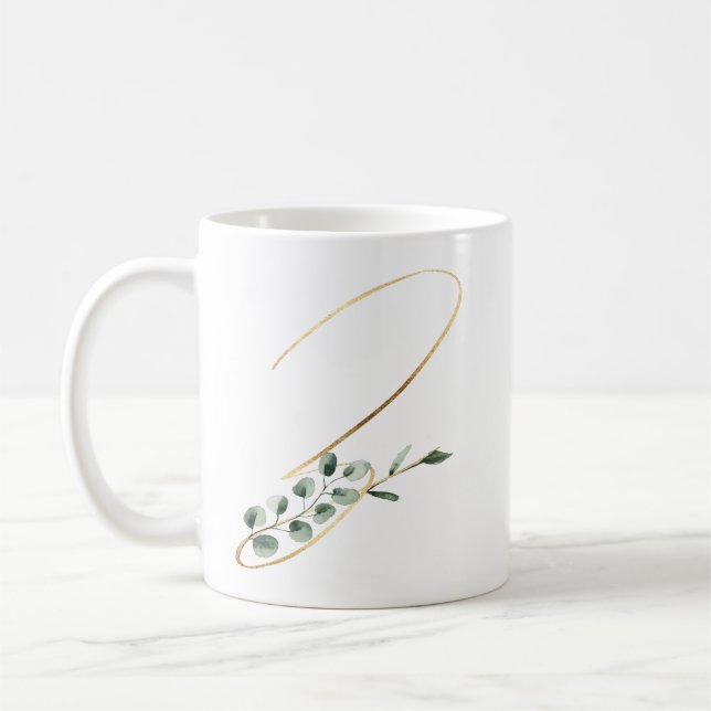 Winter holidays initials mug (Left)