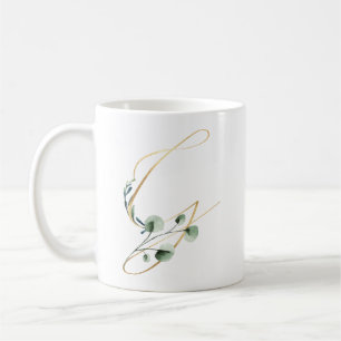 Winter holidays initials mug